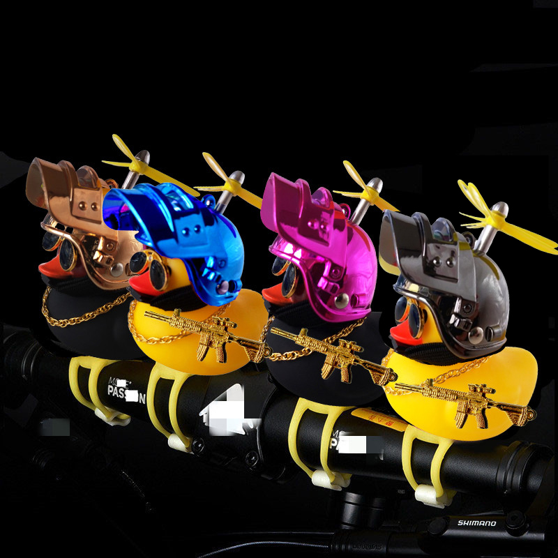 Motorcycle Gear Yellow - Araba sevimli küçük sarı ördek kask