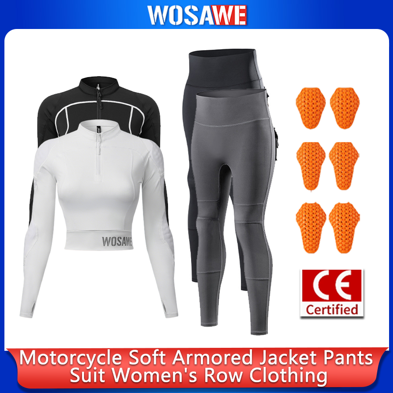 Motorcycle Gear Full Suit - WOSAWE Kadın Motosiklet Sürüş Kıyafeti Yazlık