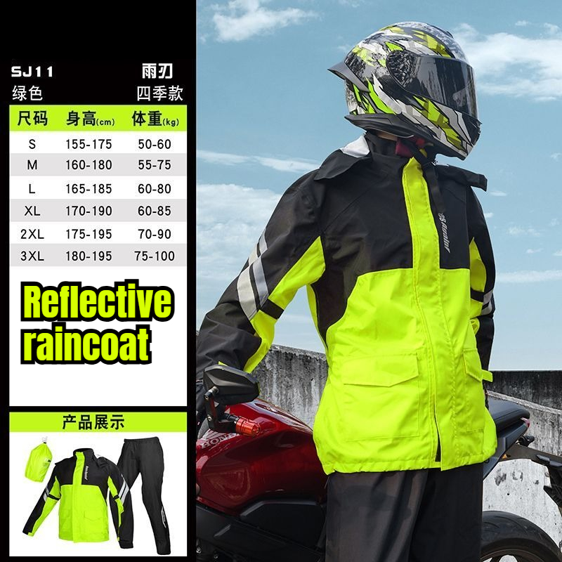 Motorcycle Gear Mens - Motosiklet Yağmurluk Ayrık Tip Su Geçirmez