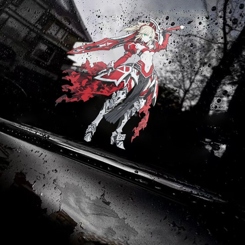 Motorcycle Gear Auto - Fate Mordred Araba Çıkartmaları Anime Figürü