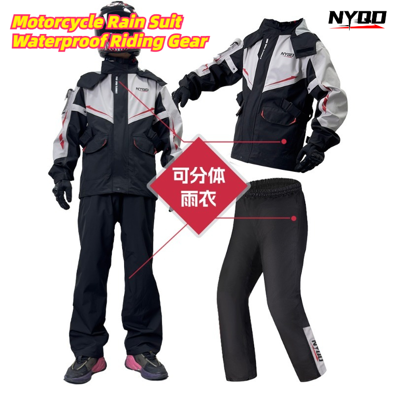 Motorcycle Gear Full Suit - Motosiklet Yağmurluk Seti, Su Geçirmez Sürüş