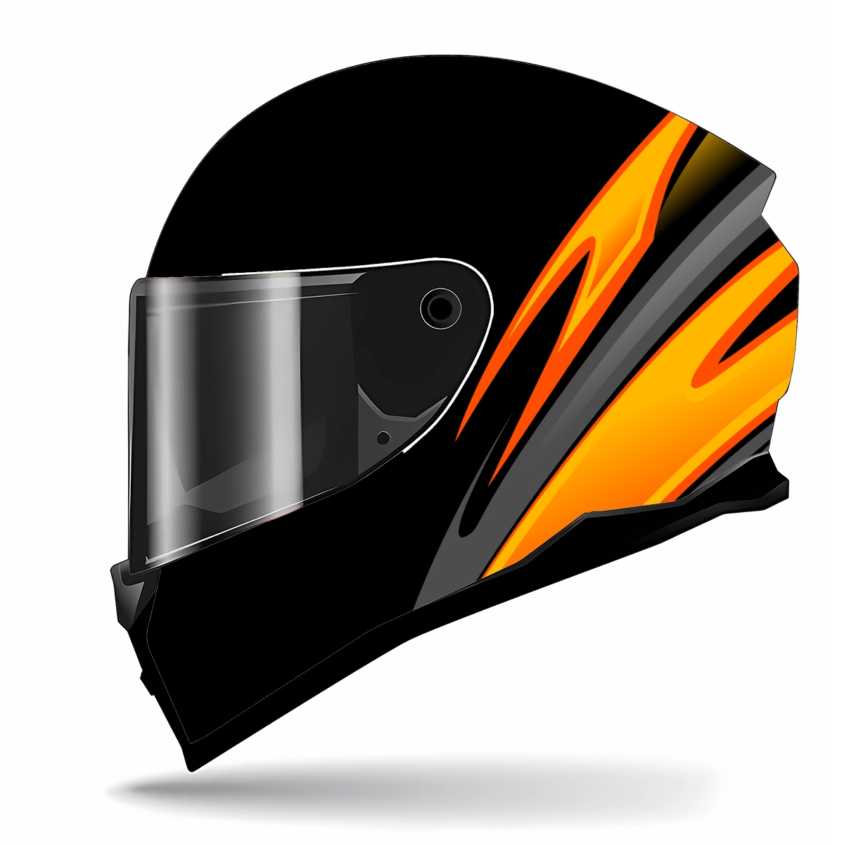Soyut sarı eğri tam kask Wrap  - Motorcycle Gear Yellow incelemesi ve fiyatı