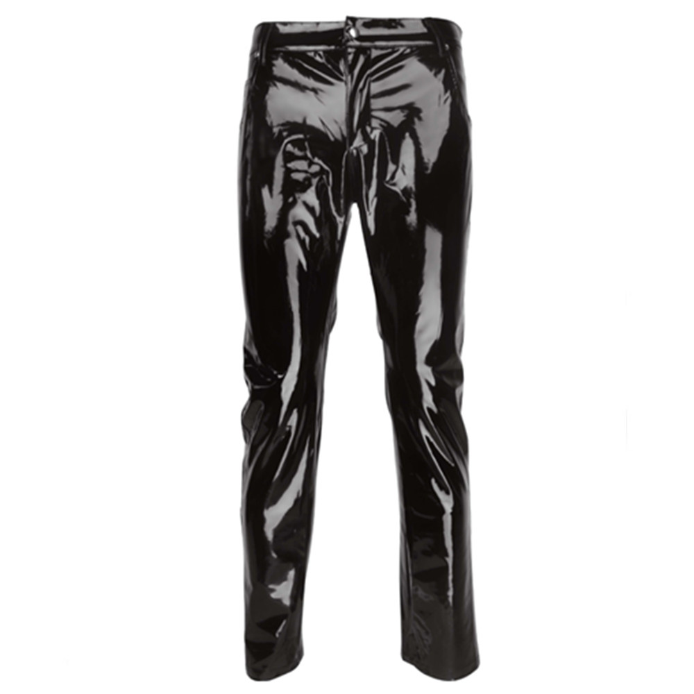 Parlak PVC lateks pantolon erk - Motorcycle Gear Mens incelemesi ve fiyatı