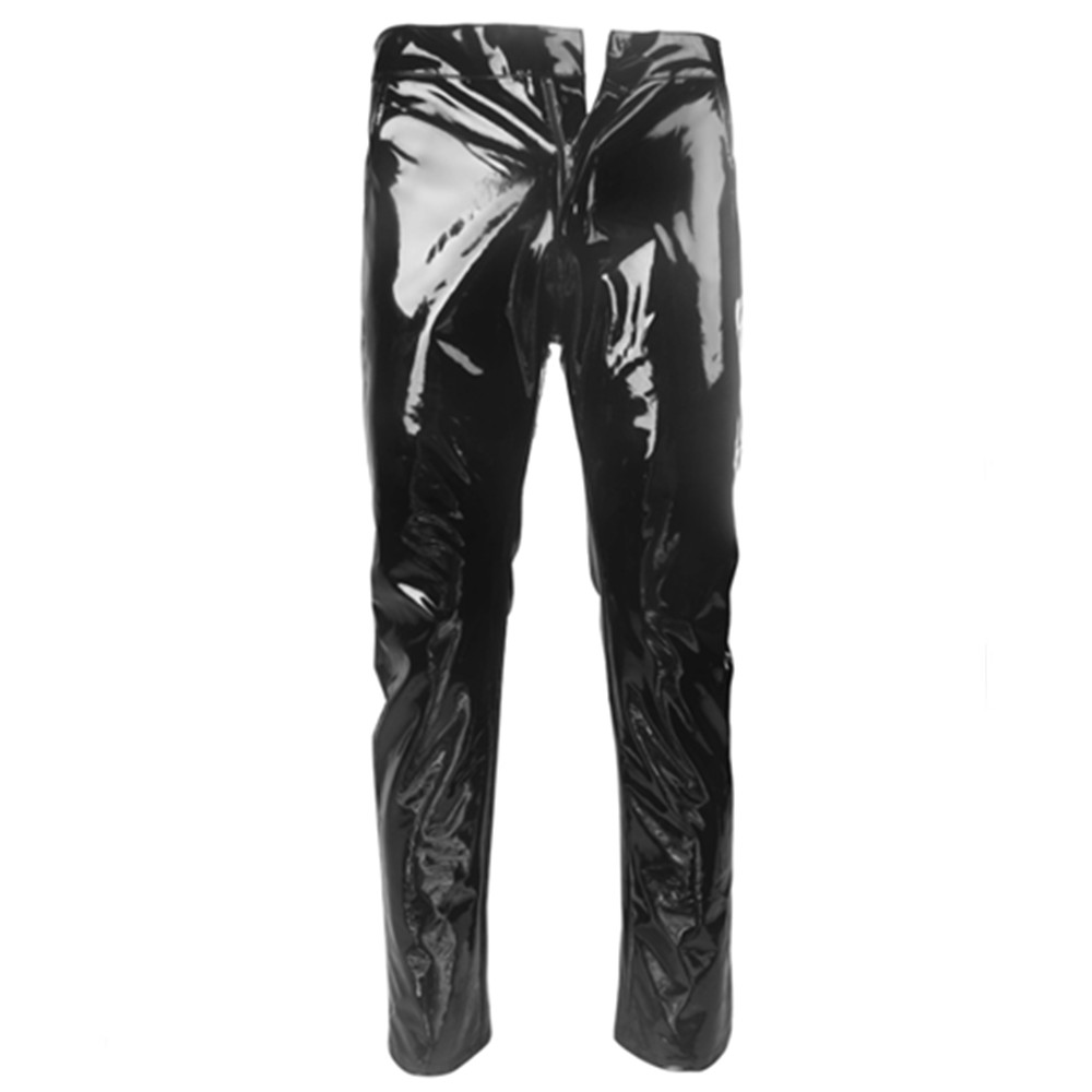 Parlak PVC lateks pantolon erk - Motorcycle Gear Mens incelemesi ve fiyatı
