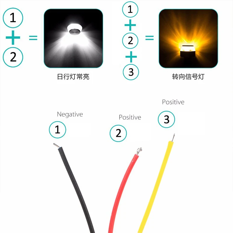 1/2 adet motosiklet gidonu LED - Motorcycle Gear Yellow incelemesi ve fiyatı